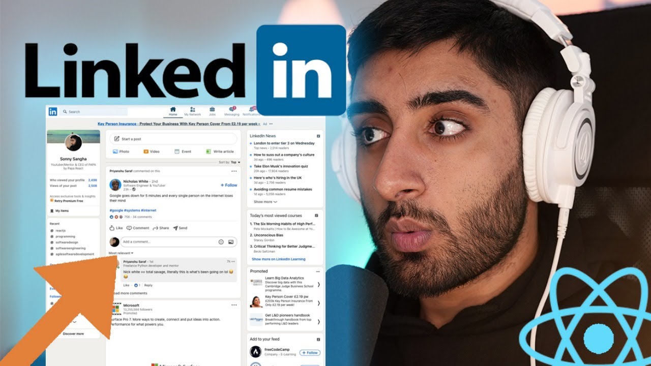 LinkedIn Clone (React JS)